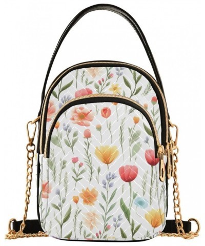 Flower Floral Small Crossbody Bags for Women Cell Phone Shoulder Purse Handbags Wallet 21216896 $15.11 Crossbody Bags