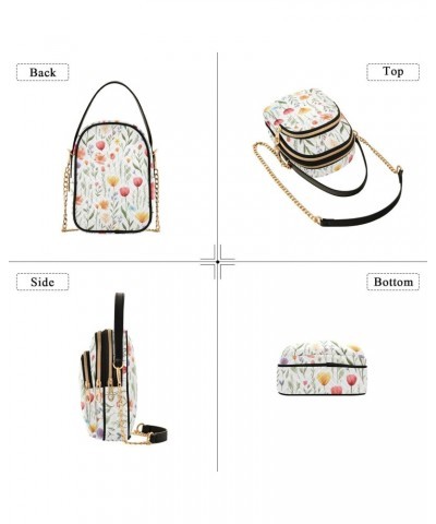 Flower Floral Small Crossbody Bags for Women Cell Phone Shoulder Purse Handbags Wallet 21216896 $15.11 Crossbody Bags