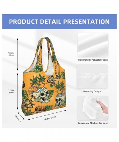 Palm Trees Single Shoulder Commuter Canvas Tote Bags For Women And Men Palm Trees 7 $12.31 Totes