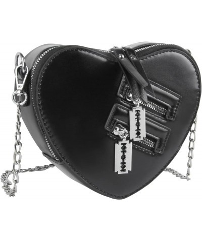 Women Red Heart Purse Cute Love Heart Shape Shoulder Handbag Girls Evening Clutch Bag Chain Purse Black $12.54 Shoulder Bags