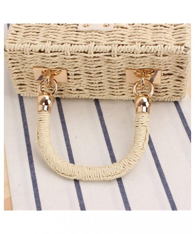 Market Basket Woven Straw Grocery Basket Shopping Bag Wicker Picnic Basket with Handle for Home Outdoor Handbag Brown1 $15.36...