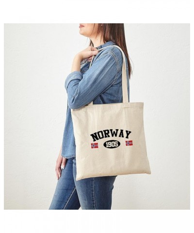 I Love Norway Tote Bag Natural Canvas Tote Bag, Cloth Shopping Bag Norway 1905 Tote Bag $8.63 Travel Gear