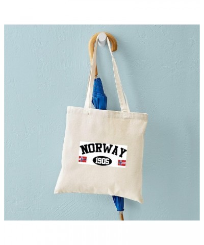 I Love Norway Tote Bag Natural Canvas Tote Bag, Cloth Shopping Bag Norway 1905 Tote Bag $8.63 Travel Gear