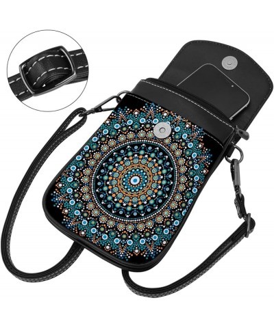 Stylish Leather Phone Bag - Crossbody Purse for Women - Classic & Functional Shoulder Bag Hip Hop Style Pattern Multicoloured...