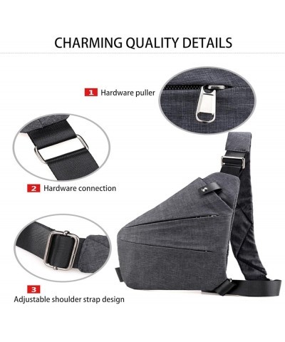 2024 New Personal Flex Bag Anti Theft Travel Bag Anti-Theft Bag Slim Sling Bag Cross Body Travel Bag for Women Men Coffee $17...