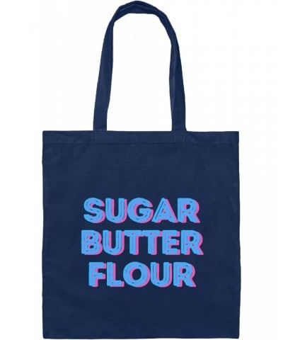 Funny Gift Quote Sister Brother Parent Mom Dad Fathers Day Sr Butter Flour Waitress Navy Black Multicolor Canvas Tote Bag $13...