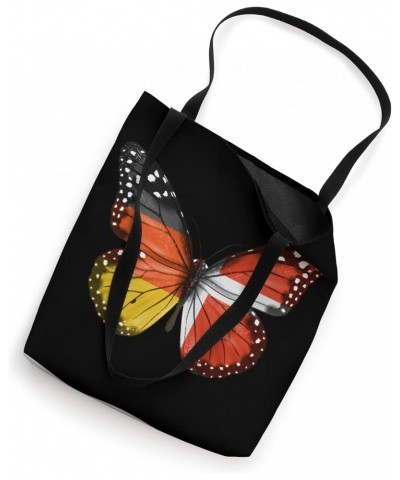 German Danish Flag Butterfly Tote Bag $13.42 Totes