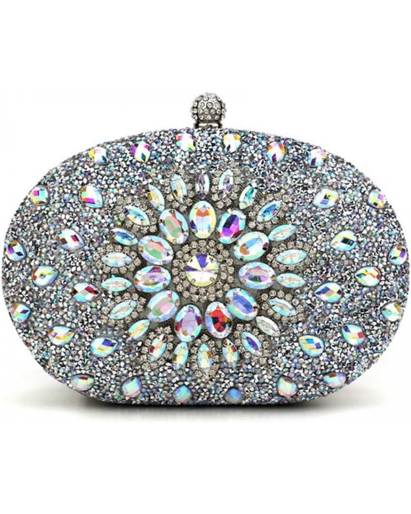 Evening Handbags for Women Sparkly Rhinestone Beaded Clutch Purses Crossbody Purses for Wedding Party Prom Ab Colorful $22.54...