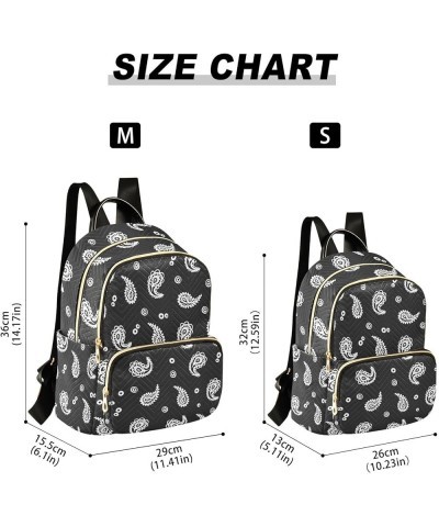 Paisley Ethnic Pattern Mini Backpack Purse for Women Travel Bag Fashion Daypack Back Pack Shoulder Bag Multicolor Small $15.1...