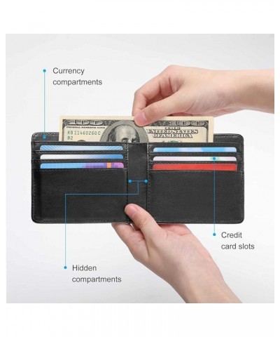 Leather Bifold Wallet Coin Purse Soft Stylish Credit Pass Case Card-Holder for Boy Girl Men Woman Money Storage Multi 5 $16.8...