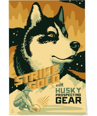 24x36 Inch Giclee Print, Husky, Retro Gold Mining Ad $25.49 Totes