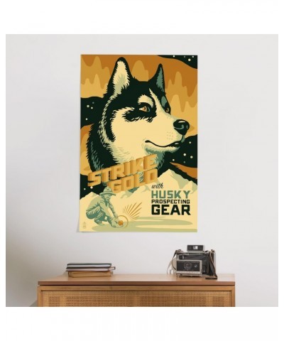 24x36 Inch Giclee Print, Husky, Retro Gold Mining Ad $25.49 Totes