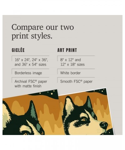 24x36 Inch Giclee Print, Husky, Retro Gold Mining Ad $25.49 Totes