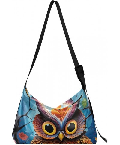 Crossbody Bag Leather Crossbody Purses for Women Womens Shoulder Bags PU Leather Owl Pumpkins $14.79 Hobo Bags