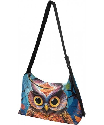 Crossbody Bag Leather Crossbody Purses for Women Womens Shoulder Bags PU Leather Owl Pumpkins $14.79 Hobo Bags