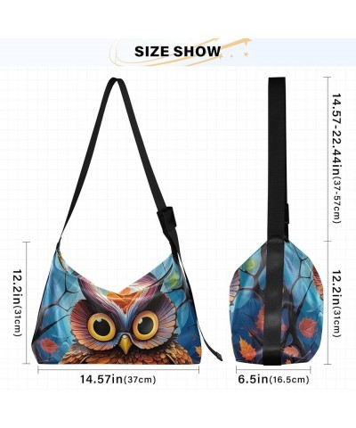 Crossbody Bag Leather Crossbody Purses for Women Womens Shoulder Bags PU Leather Owl Pumpkins $14.79 Hobo Bags