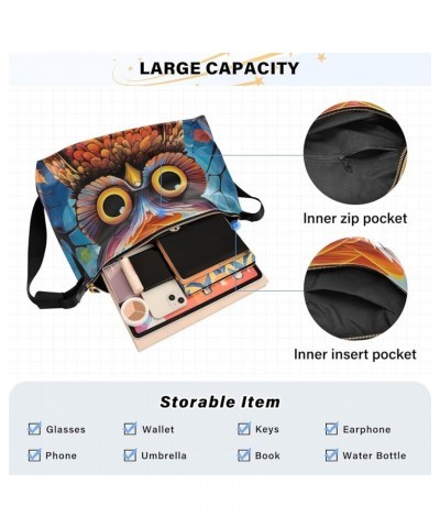 Crossbody Bag Leather Crossbody Purses for Women Womens Shoulder Bags PU Leather Owl Pumpkins $14.79 Hobo Bags