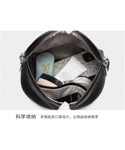 Genuine Leather Saddle Handbag for Women Shoulder Bag Large Capacity Chest Bag Crossbody Purse Red $23.81 Totes