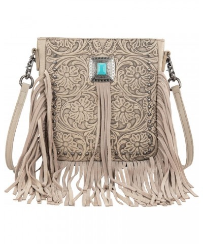 Western Small Purses for Women Crossbody Bag Fringe Purse Leather Women's Shoulder Tooled Handbags LSS-MWR-062BG $34.78 Shoul...