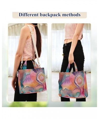 Colorful Background Women's Tote Handbags Top Handle Satchel Shoulder Bag Crossbody Bag S $19.79 Totes