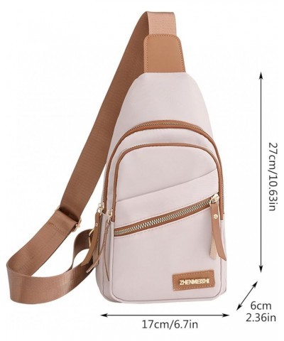 Crossbody Bag for Women,Vegan Leather Fashion Chest Shoulder Bag Large Capacity Backpack with Adjustable Strap Hiking Running...