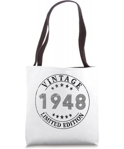 75 Year Old Retro Vintage 1948 75th Birthday Tote Bag $9.03 Totes