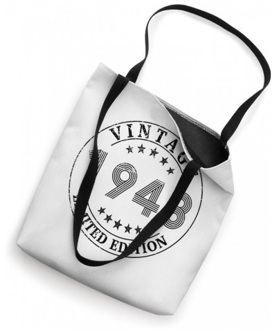 75 Year Old Retro Vintage 1948 75th Birthday Tote Bag $9.03 Totes