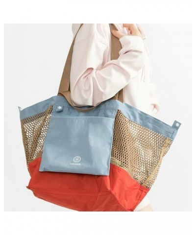 Mesh Beach Bag Everything Tote Bag Shoulder Bag Vintage Cute Hobo Bags Women Summer Beach Bag Holiday Work Travel Bag Light B...