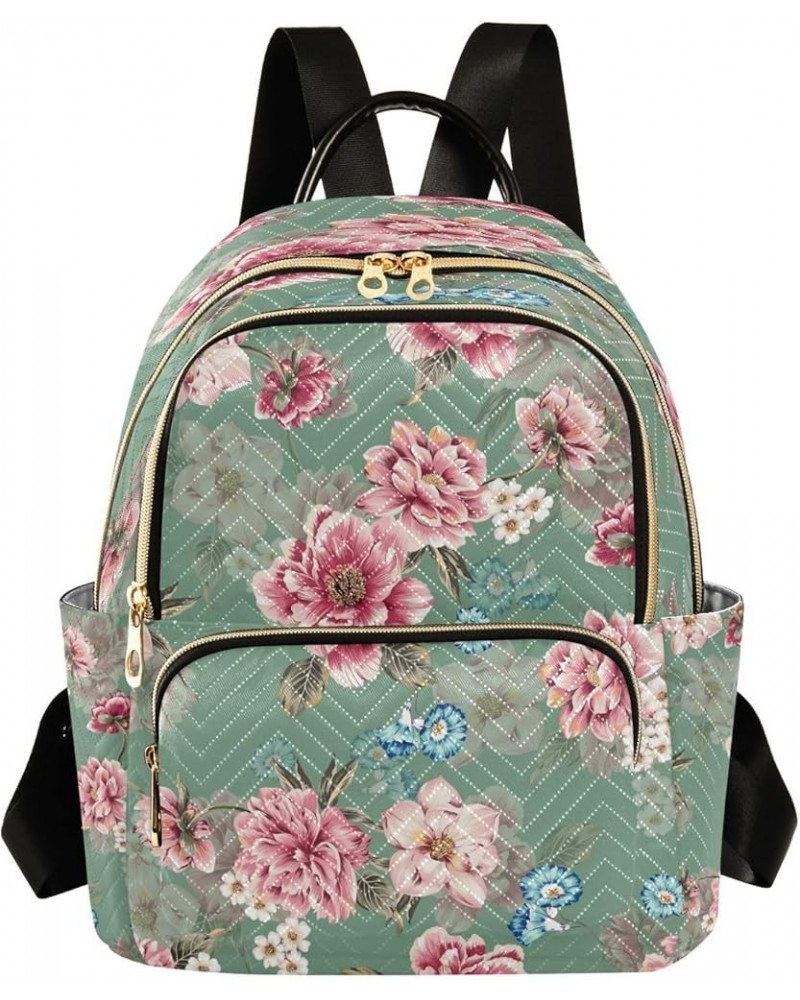 Women Backpack Purse Peony Magnolia Fashion Shoulder Bags Travel Backpack Small Daypacks S Small $12.22 Backpacks