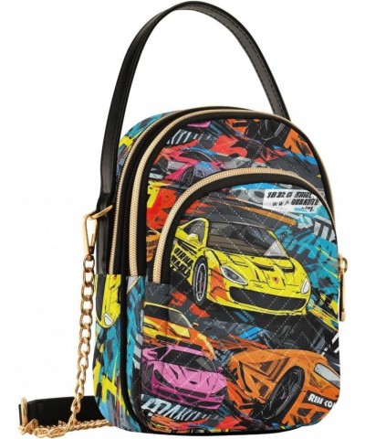 Racing Cars Small Crossbody Bags for Women Cell Phone Shoulder Purse Handbags Wallet 21216603 $14.30 Crossbody Bags