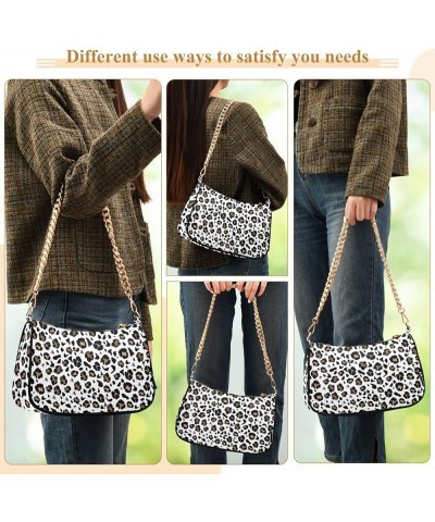 Butterfly Colored Shoulder Bag for Women Fabric Crescent Handbag with Zipper Chain Clutch Purses 08 $16.79 Clutches