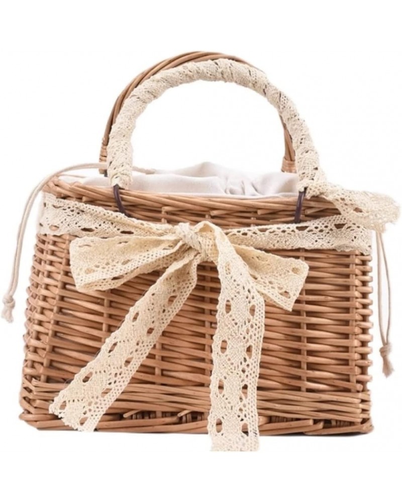 Straw Bag Summer Straw Beach Bag Straw Woven Handbags Women Summer Rattan Tote Bags Beach Basket Bag Straw Bags Women (Color ...