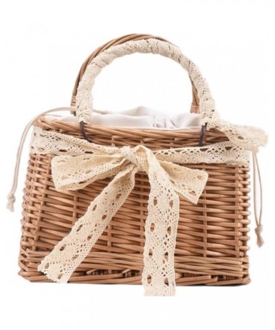 Straw Bag Summer Straw Beach Bag Straw Woven Handbags Women Summer Rattan Tote Bags Beach Basket Bag Straw Bags Women (Color ...