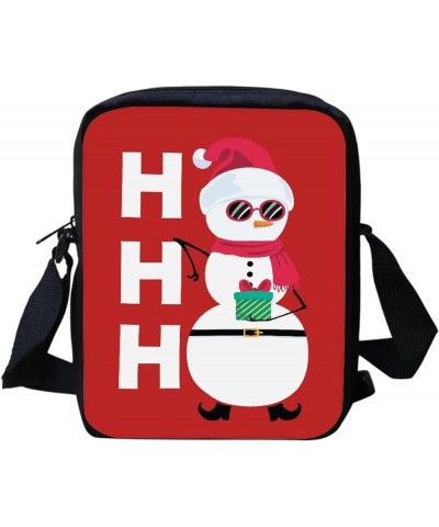 Christmas Sling Purse Women Men Casual Crossbody Bag Travel Shoulder Bag Hohoho $10.44 Crossbody Bags