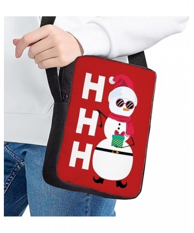 Christmas Sling Purse Women Men Casual Crossbody Bag Travel Shoulder Bag Hohoho $10.44 Crossbody Bags