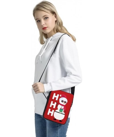 Christmas Sling Purse Women Men Casual Crossbody Bag Travel Shoulder Bag Hohoho $10.44 Crossbody Bags