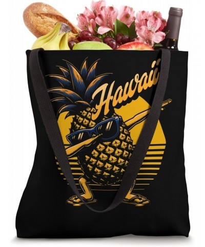 Tropical Party Pineapple Funny Dabbing Hawaii Vacation Vibes Tote Bag $11.28 Totes