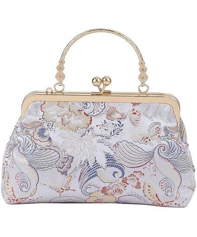 Women Elegant Purse Chinese Handmade Classical Embroidery Purse Pink Cranes $18.87 Clutches