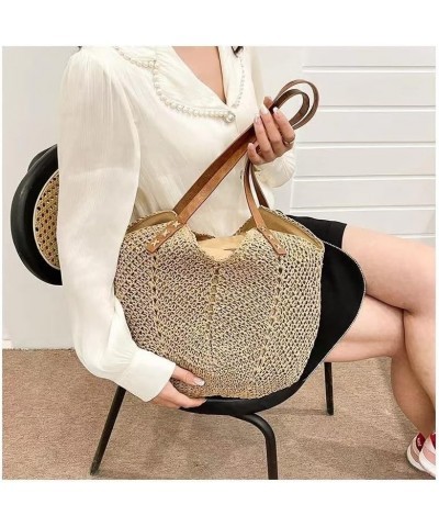 Fashion Woven Hollow Out Shoulder Bags Straw Summer Crossbody Beach Travel Handbag Female Bag Purse Women E $12.06 Shoulder Bags