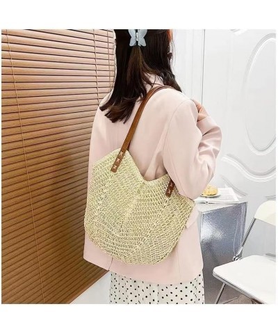 Fashion Woven Hollow Out Shoulder Bags Straw Summer Crossbody Beach Travel Handbag Female Bag Purse Women E $12.06 Shoulder Bags