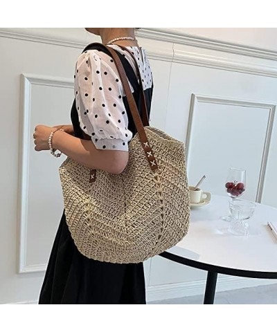 Fashion Woven Hollow Out Shoulder Bags Straw Summer Crossbody Beach Travel Handbag Female Bag Purse Women E $12.06 Shoulder Bags