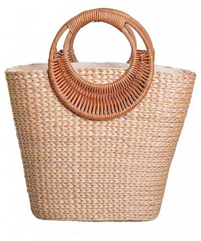 Straw Tote Bag for Women Handmade Straw Rattan Woven Handbag Summer Beach Bag Moon Shape Tote Bag Rattan Clutch Purse Totebag...