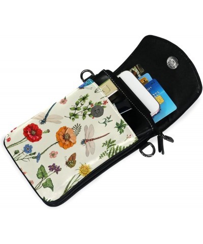 Women PU Leather Crossbody Bag Daisy Phone Pouch Wallet with Credit Card Slots Shoulder Bag Cute 39 $15.59 Crossbody Bags