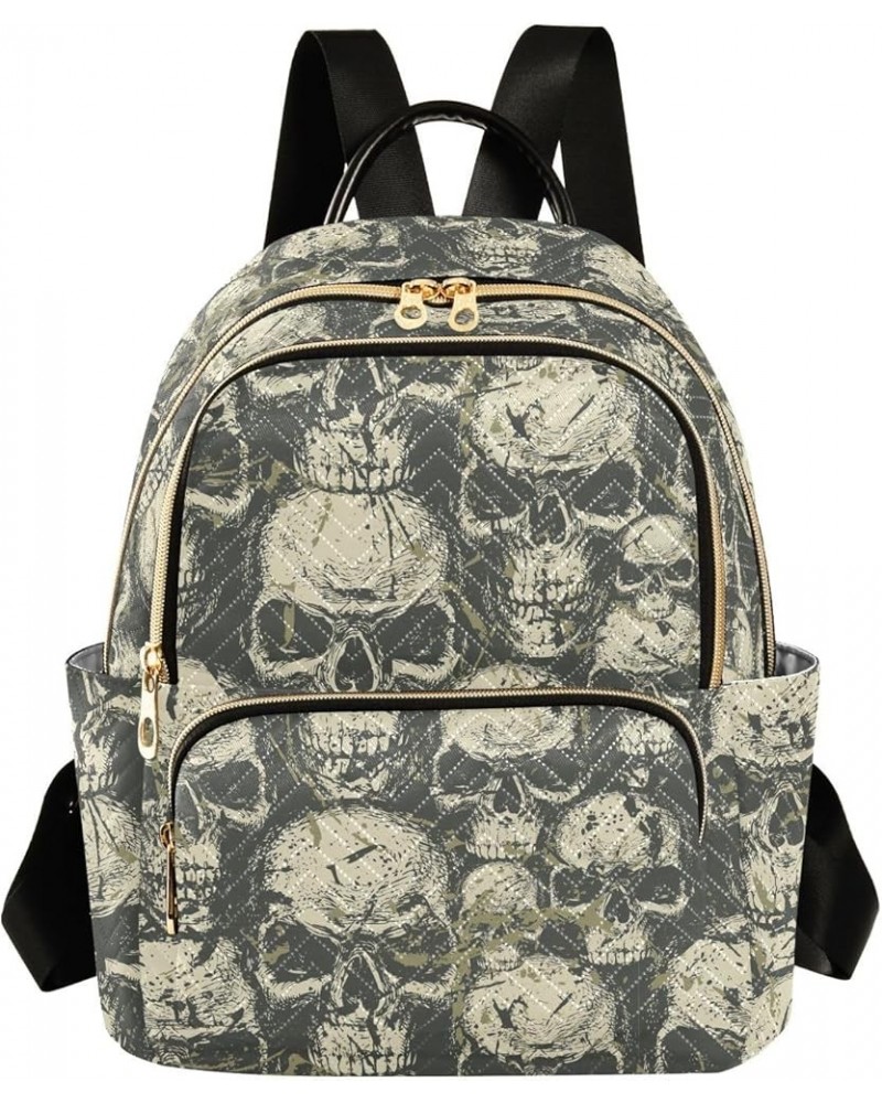 Skulls Grunge Style Backpack Purse for Women Fashion Travel Bag Ladies Shoulder Bags with Strap Handbag Lady Purse,M Medium $...