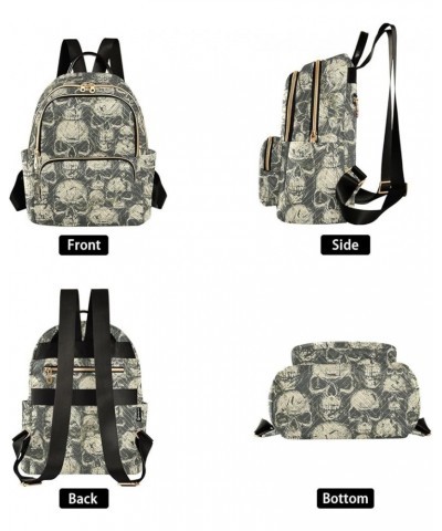 Skulls Grunge Style Backpack Purse for Women Fashion Travel Bag Ladies Shoulder Bags with Strap Handbag Lady Purse,M Medium $...