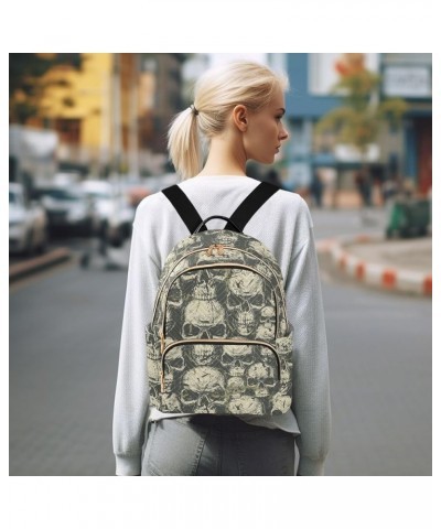 Skulls Grunge Style Backpack Purse for Women Fashion Travel Bag Ladies Shoulder Bags with Strap Handbag Lady Purse,M Medium $...