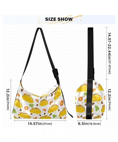 Mexican Taco Style Women Shoulder Bag Crossbody Women's Shoulder Handbags Over The Shoulder Bag $13.86 Hobo Bags