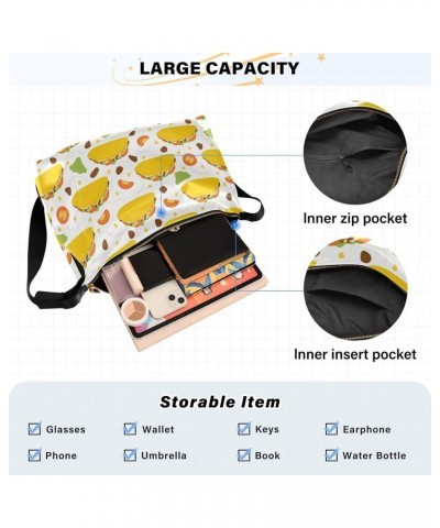 Mexican Taco Style Women Shoulder Bag Crossbody Women's Shoulder Handbags Over The Shoulder Bag $13.86 Hobo Bags