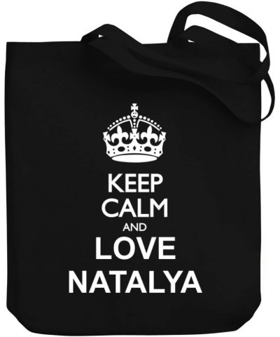 Keep calm and love Natalya Canvas Tote Bag 10.5" x 16" x 4 $21.59 Totes