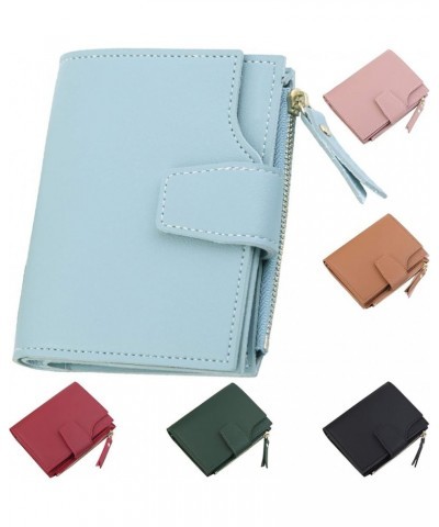 Wallet Zipper Photo Holder Solid Color Blocking Luxury Card Holder Organizer for Women Wallet Green Coffee $9.70 Wallets